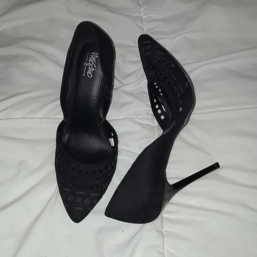 black heels